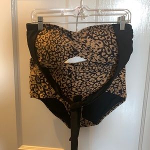 Animal print swimsuit, size 10